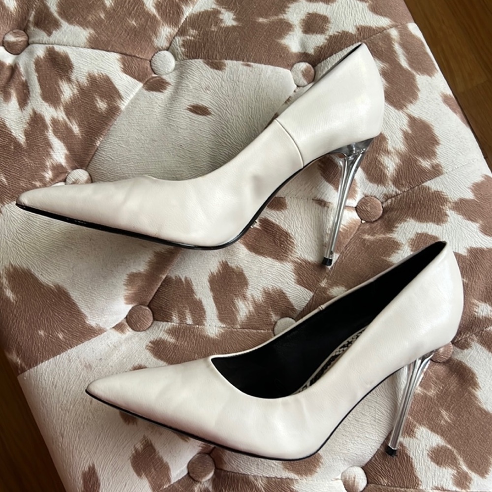 White Zara Heels
